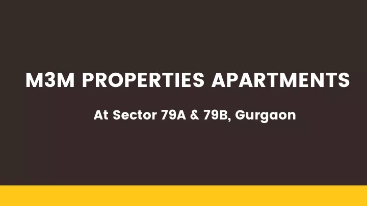 m3m properties apartments