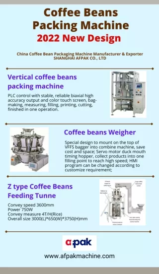 Coffee Beans Packing Machine 2022 New Design