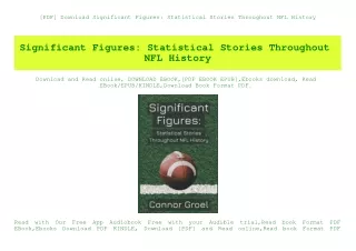 [PDF] Download Significant Figures Statistical Stories Throughout NFL History (DOWNLOAD E.B.O.O.K.^)