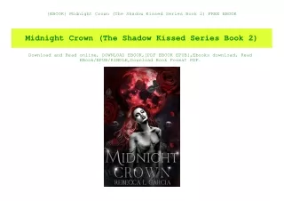 {EBOOK} Midnight Crown (The Shadow Kissed Series Book 2) FREE EBOOK