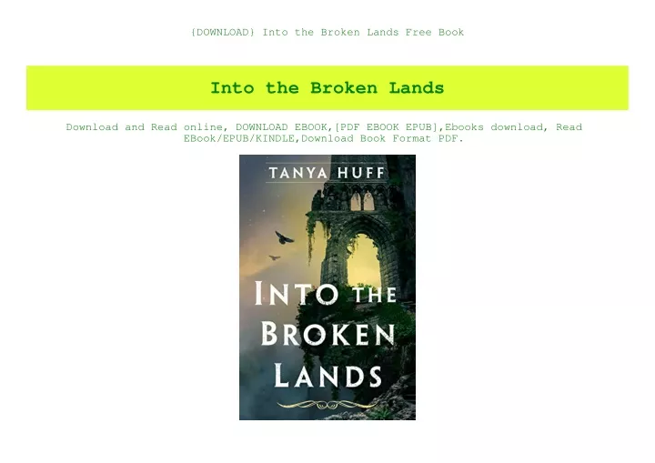 download into the broken lands free book