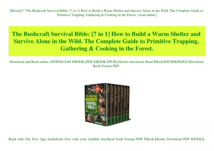 ebook the bushcraft survival bible
