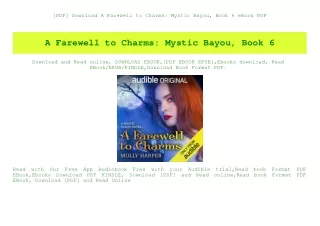 [PDF] Download A Farewell to Charms Mystic Bayou  Book 6 eBook PDF