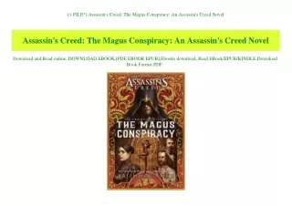 (P.D.F. FILE) Assassin's Creed The Magus Conspiracy An Assassin's Creed Novel (DOWNLOAD E.B.O.O.K.^)