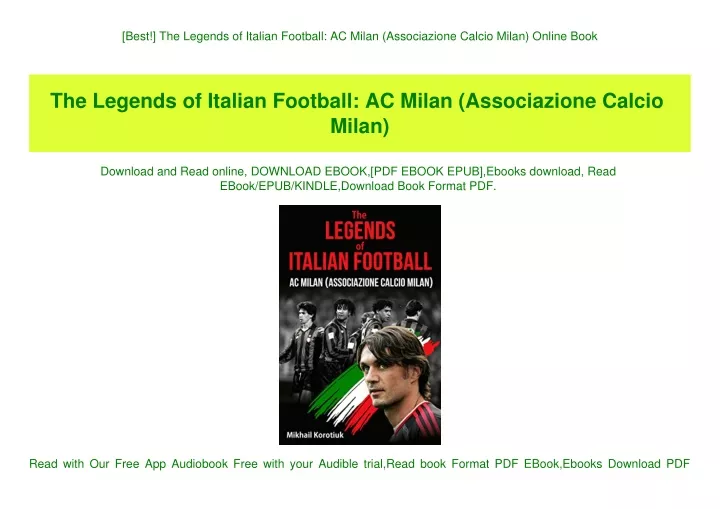 best the legends of italian football ac milan