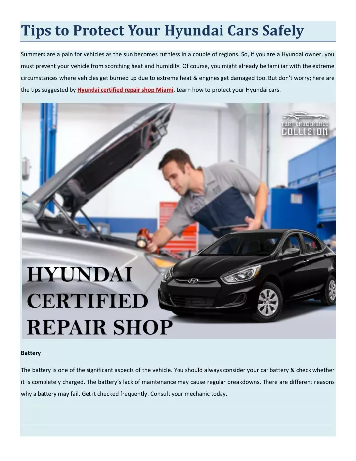 tips to protect your hyundai cars safely