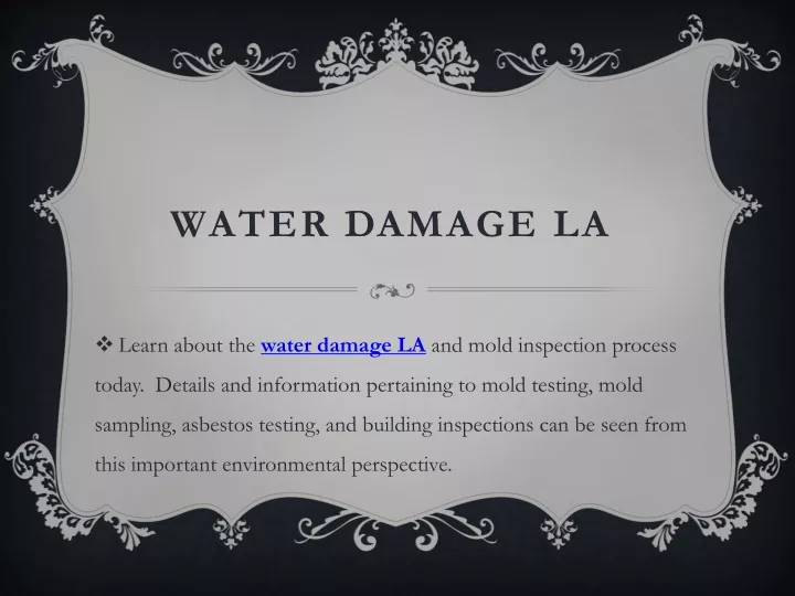 water damage la