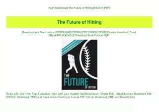 PDF [Download] The Future of Hitting [EBOOK PDF]
