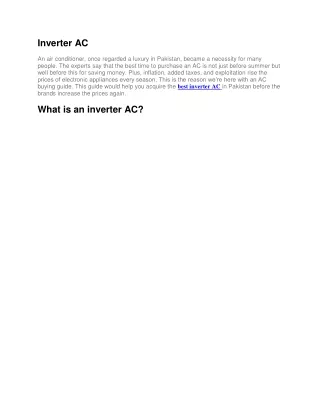 Inverter AC