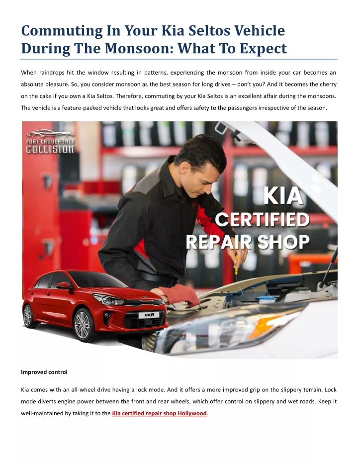commuting in your kia seltos vehicle during