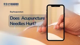 Does Acupuncture Needles Hurt