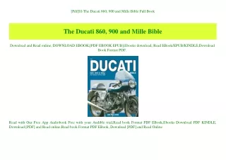 [Pdf]$$ The Ducati 860  900 and Mille Bible Full Book
