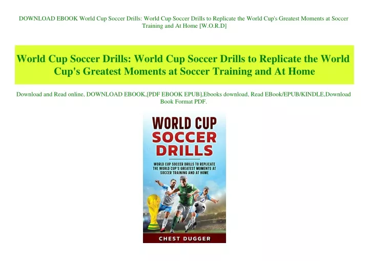 download ebook world cup soccer drills world