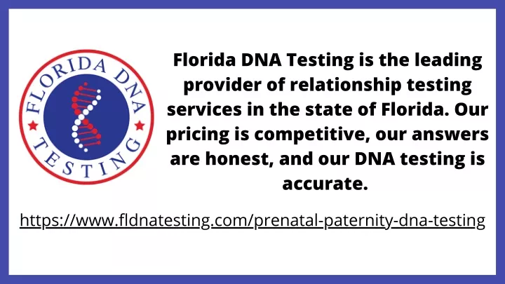 florida dna testing is the leading provider