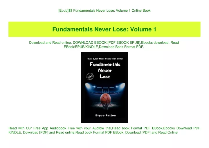 epub fundamentals never lose volume 1 online book