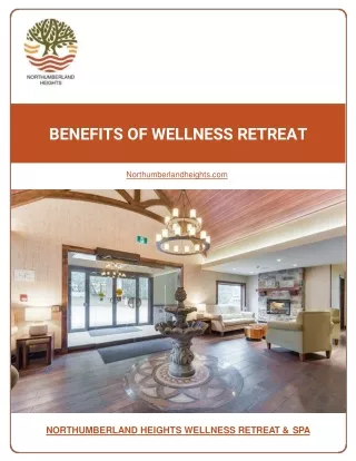 Benefits of Wellness Retreat