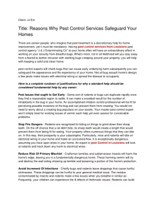 Reasons Why Pest Control Services Safeguard Your Homes_ JJ Ext