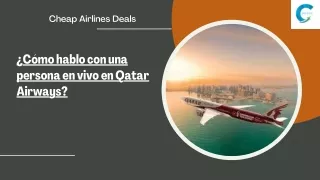 ¿Cómo hablo con una persona en vivo en Qatar Airways?