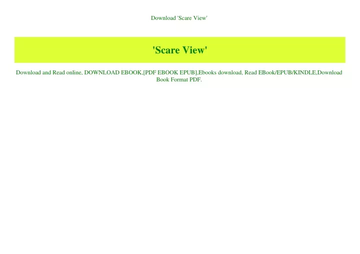 download scare view