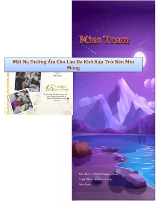 Công Thức Mặt Nạ Cho Làn Da Khô Ráp Khó Chiều