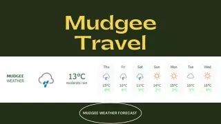 Weather information of Mudgee