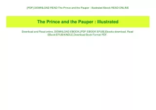 [PDF] DOWNLOAD READ The Prince and the Pauper  Illustrated Ebook READ ONLINE
