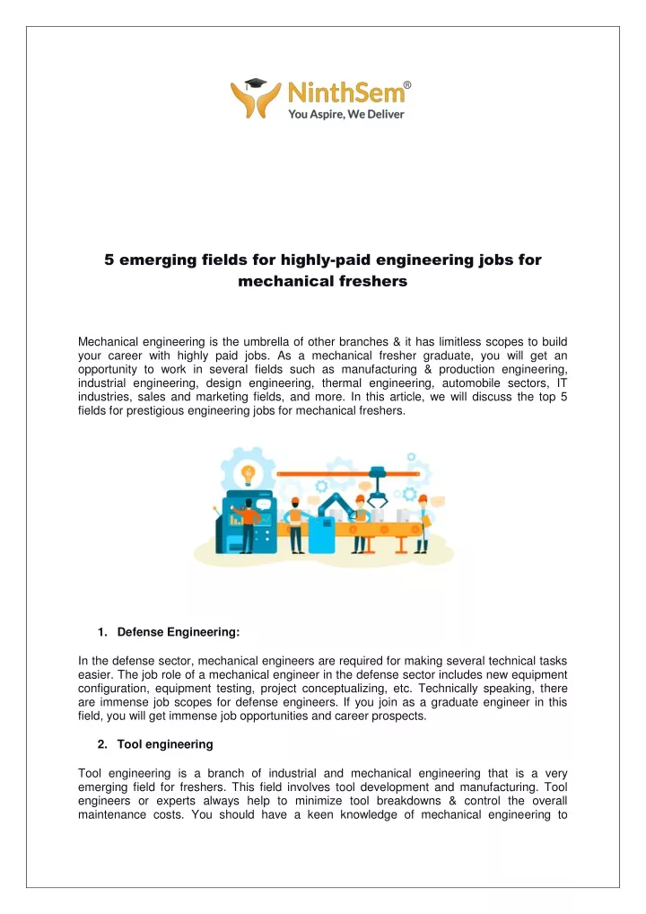 5 emerging fields for highly paid engineering
