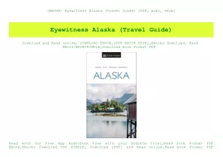 (EBOOK Eyewitness Alaska (Travel Guide) [PDF  mobi  ePub]