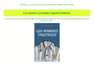 [Epub]$$ Los nombres prestados (Spanish Edition) PDF - KINDLE - EPUB - MOBI