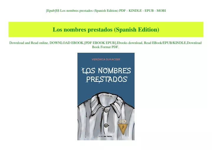 epub los nombres prestados spanish edition