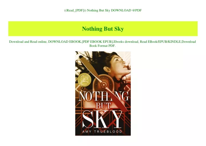 read pdf nothing but sky download @pdf