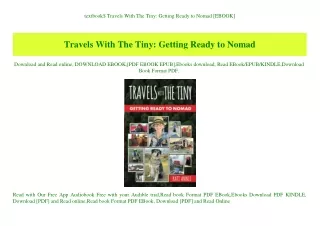 textbook travels with the tiny getting ready