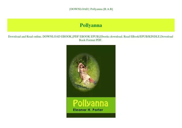 download pollyanna r a r