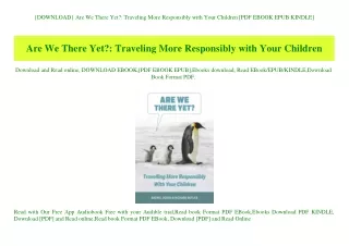 {DOWNLOAD} Are We There Yet Traveling More Responsibly with Your Children [PDF EBOOK EPUB KINDLE]