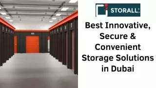 Best Innovative, Secure & Convenient Storage Solutions in Dubai