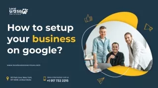 how to setup your business on google