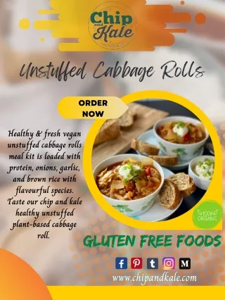 Fresh Vegan Unstuffed Cabbage Rolls Meal Kit - Chip and Kale