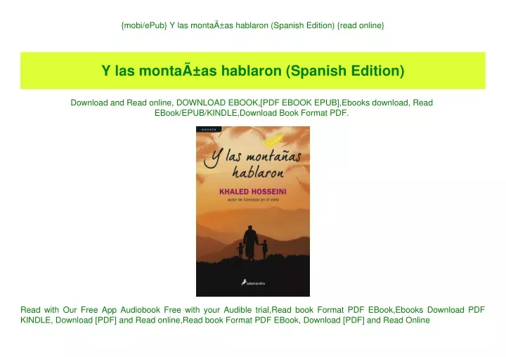mobi epub y las monta as hablaron spanish edition