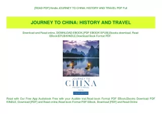 [READ PDF] Kindle JOURNEY TO CHINA HISTORY AND TRAVEL PDF Full