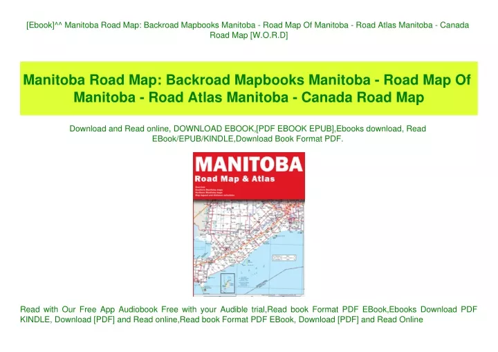 ebook manitoba road map backroad mapbooks