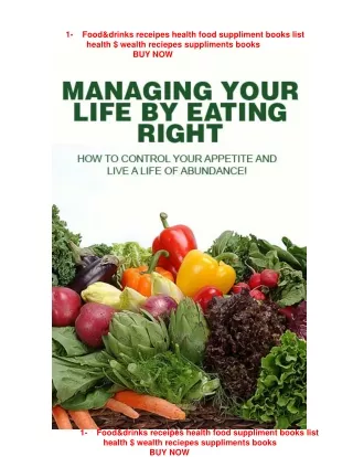 -food $ drinks receipe--   food suppliments Managing_Your_Life_by_Eating_Right