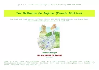 [R.E.A.D] Les Malheurs de Sophie (French Edition) READ PDF EBOOK