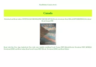 ReadOnline Canada ebook