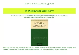 Read Online In Wicklow and West Kerry [W.O.R.D]