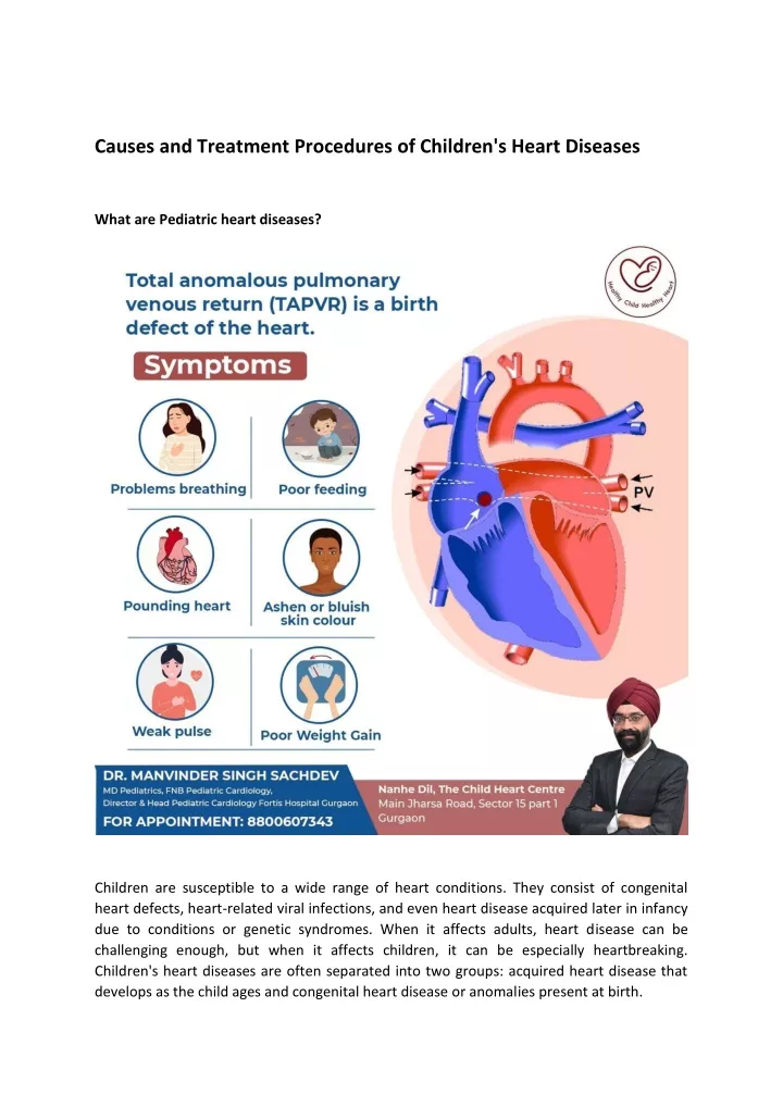 causes and treatment procedures of children