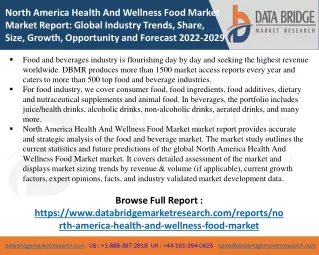North-america-health-and-wellness-food-market