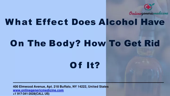 what effect does alcohol have on the body