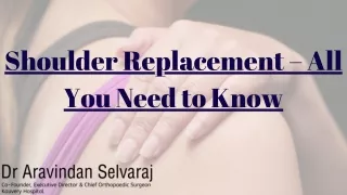 shoulder replacement all you need to know