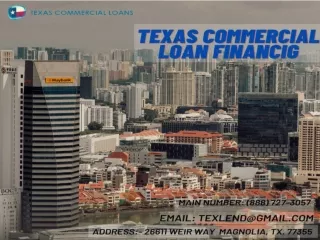 30 year Fixed Rate Commercial Loans in Texas