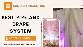 Best Pipe And Drape System | Best Draping Kits And Fabric | Pipe And Drape USA